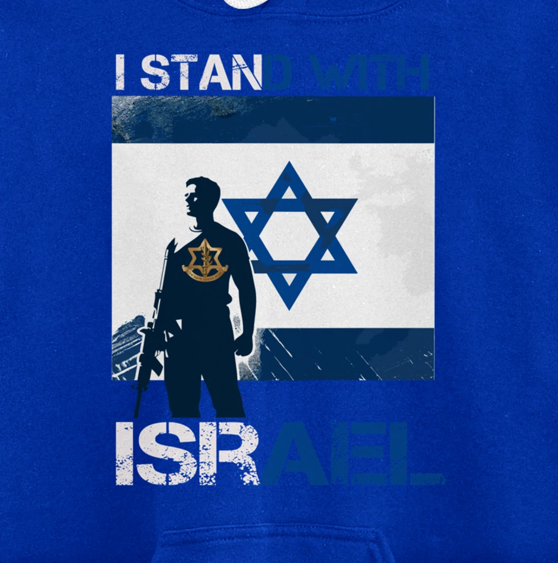 I Stand With Israel Support Israel Love Israeli IDF Pullover Hoodie