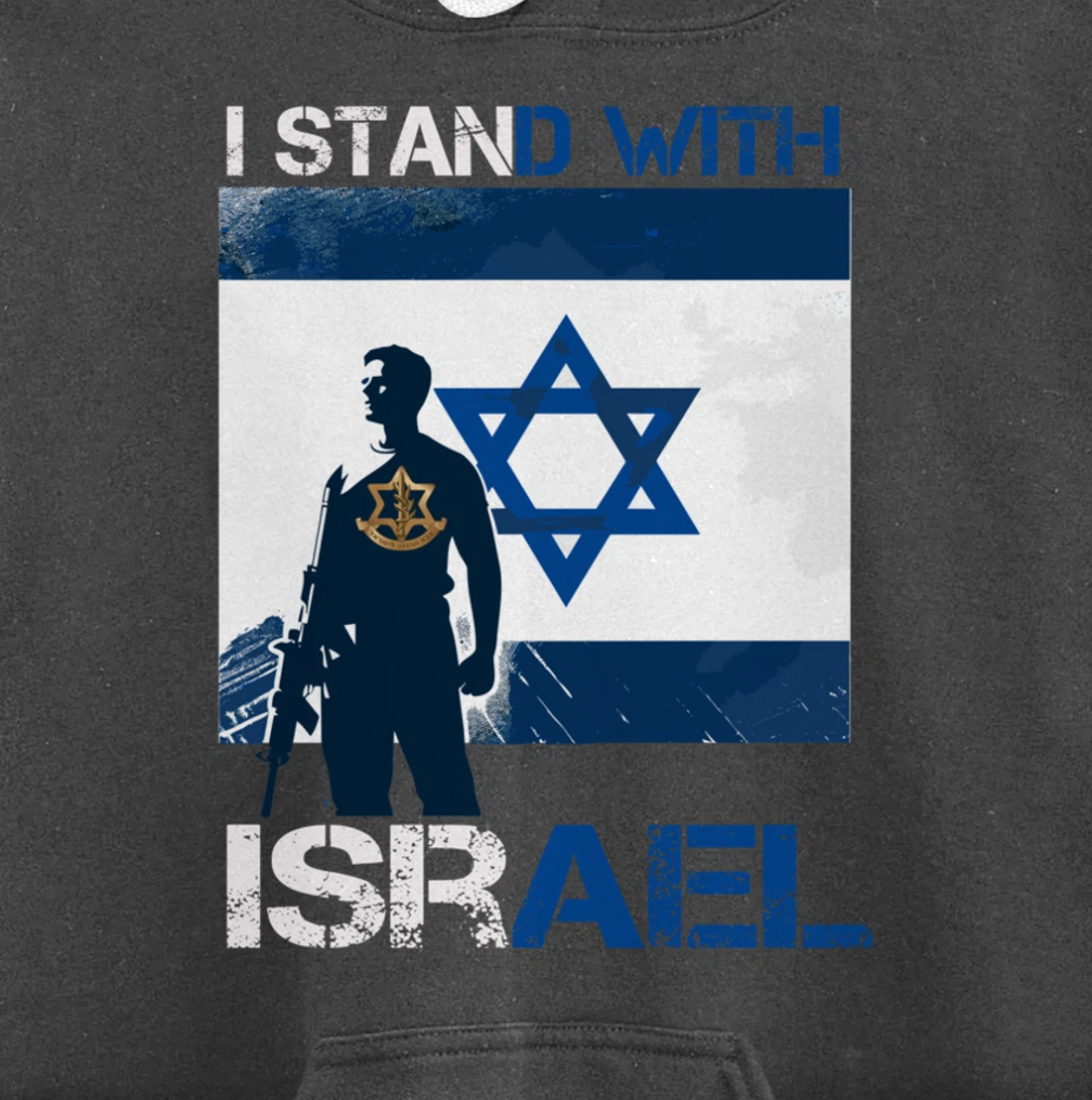 I Stand With Israel Support Israel Love Israeli IDF Pullover Hoodie