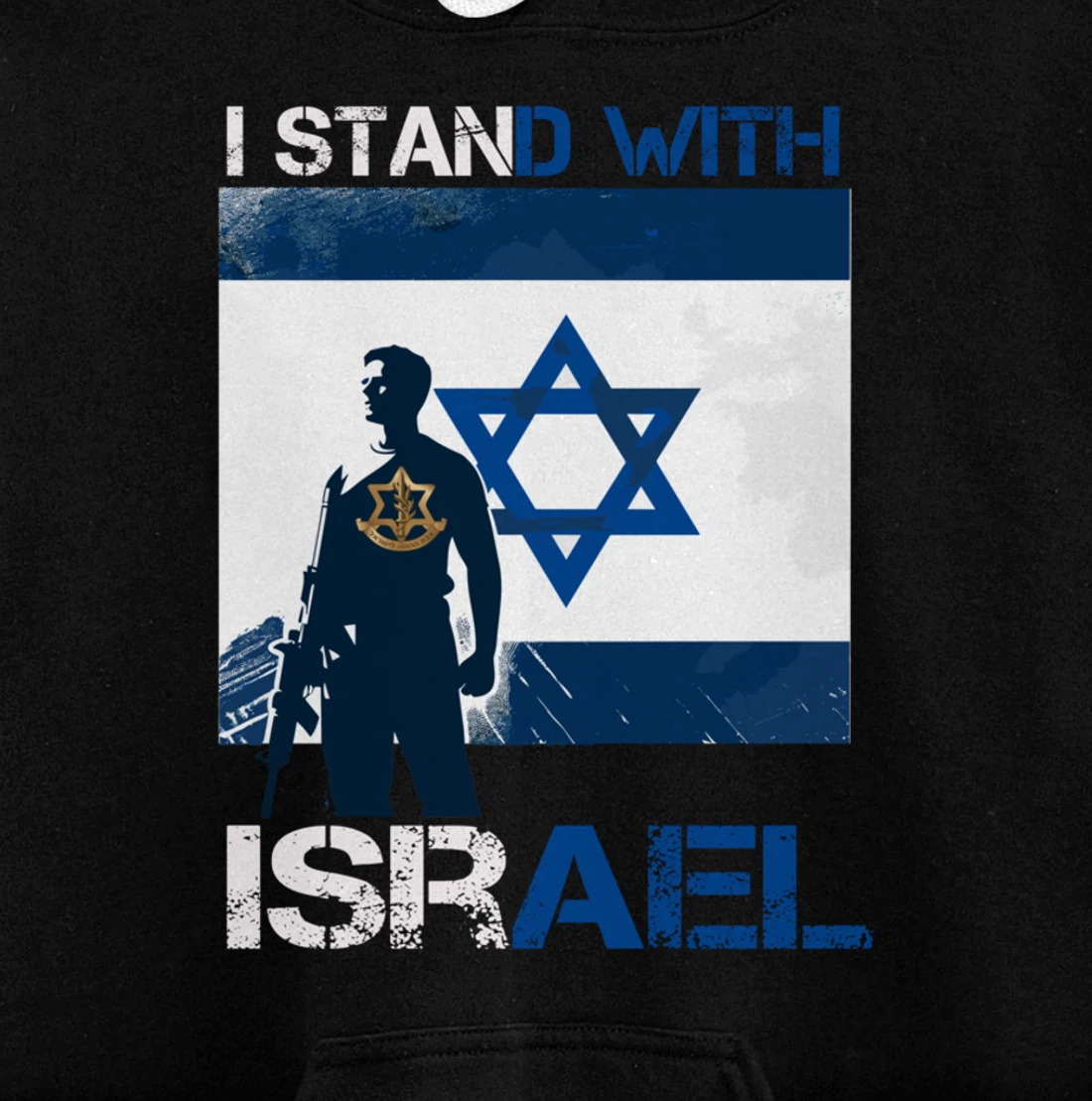I Stand With Israel Support Israel Love Israeli IDF Pullover Hoodie