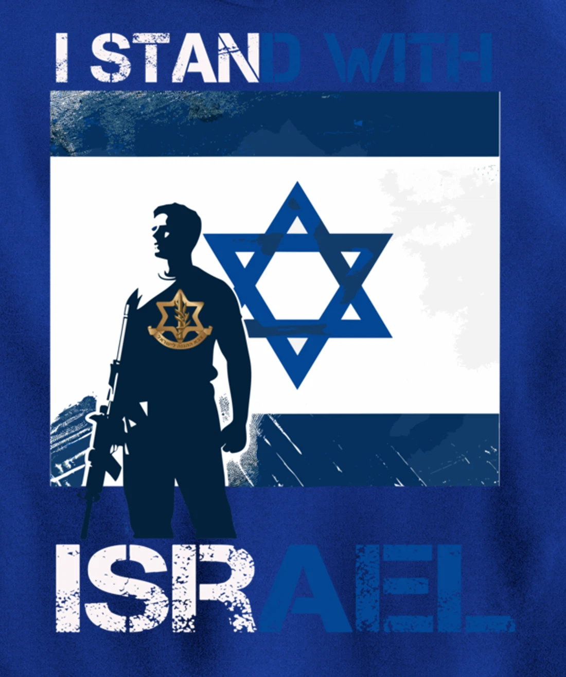 I Stand With Israel Support Israel Love Israeli IDF Pullover Hoodie