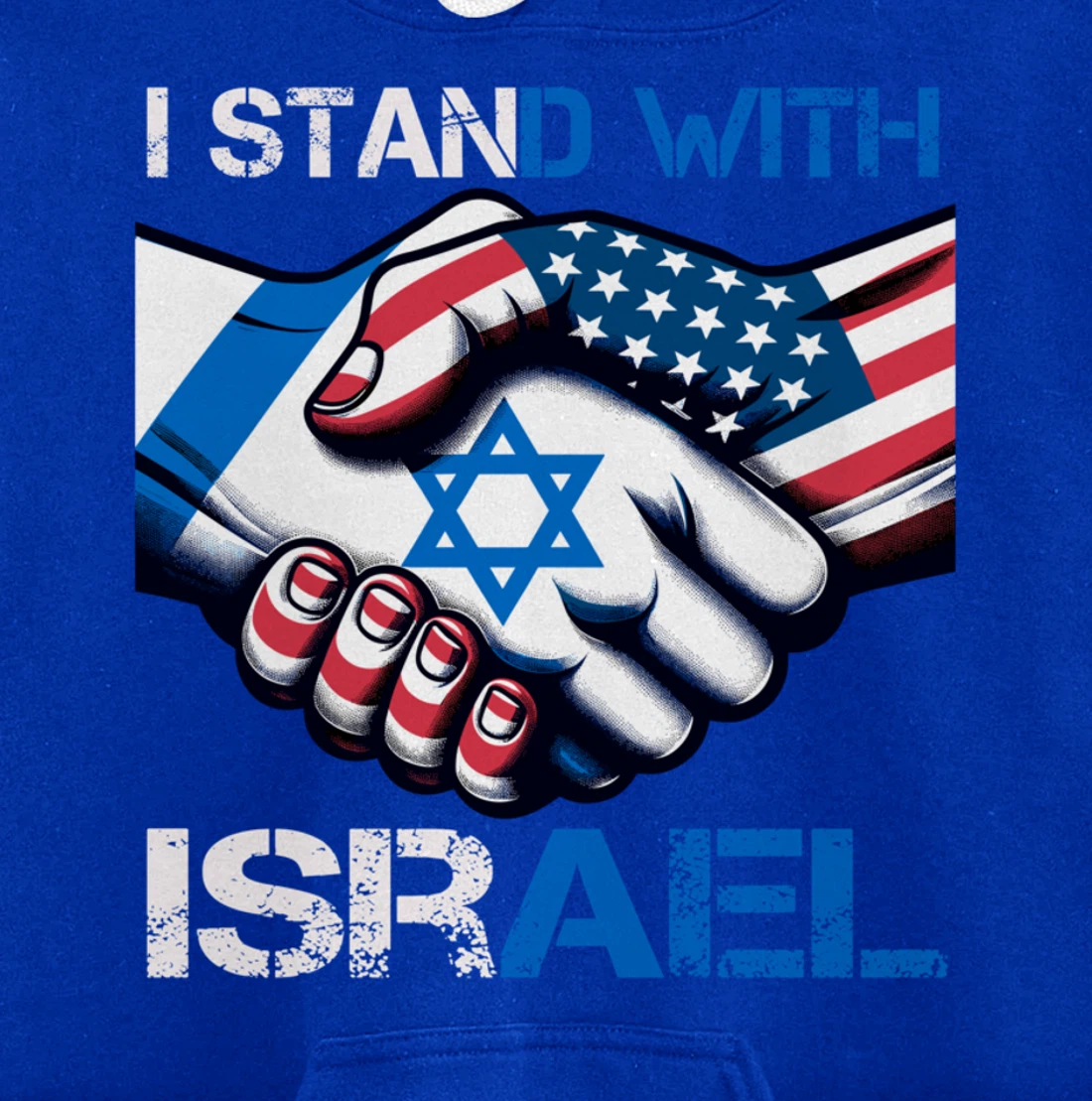 I Stand With Israel US Support Love Israeli Brotherhood Pullover Hoodie
