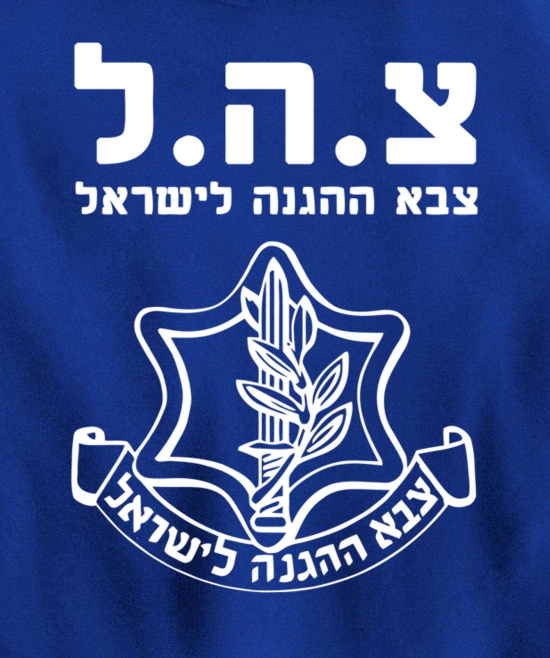 Jewish IDF Zahal Tzahal Tees Israel Defense Forces Pullover Hoodie