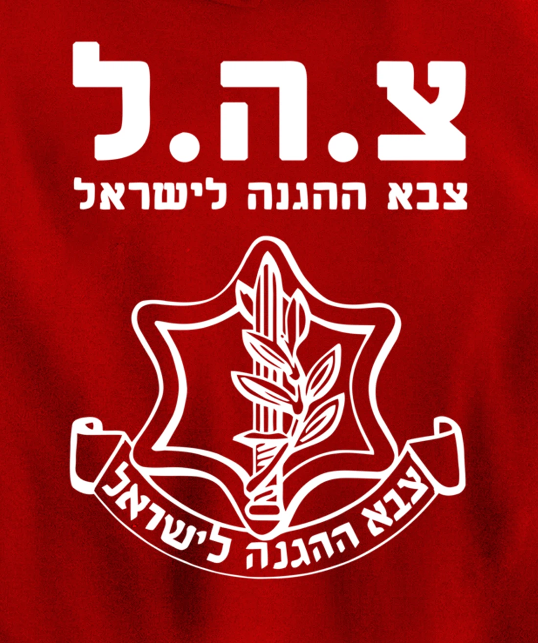Jewish IDF Zahal Tzahal Tees Israel Defense Forces Pullover Hoodie