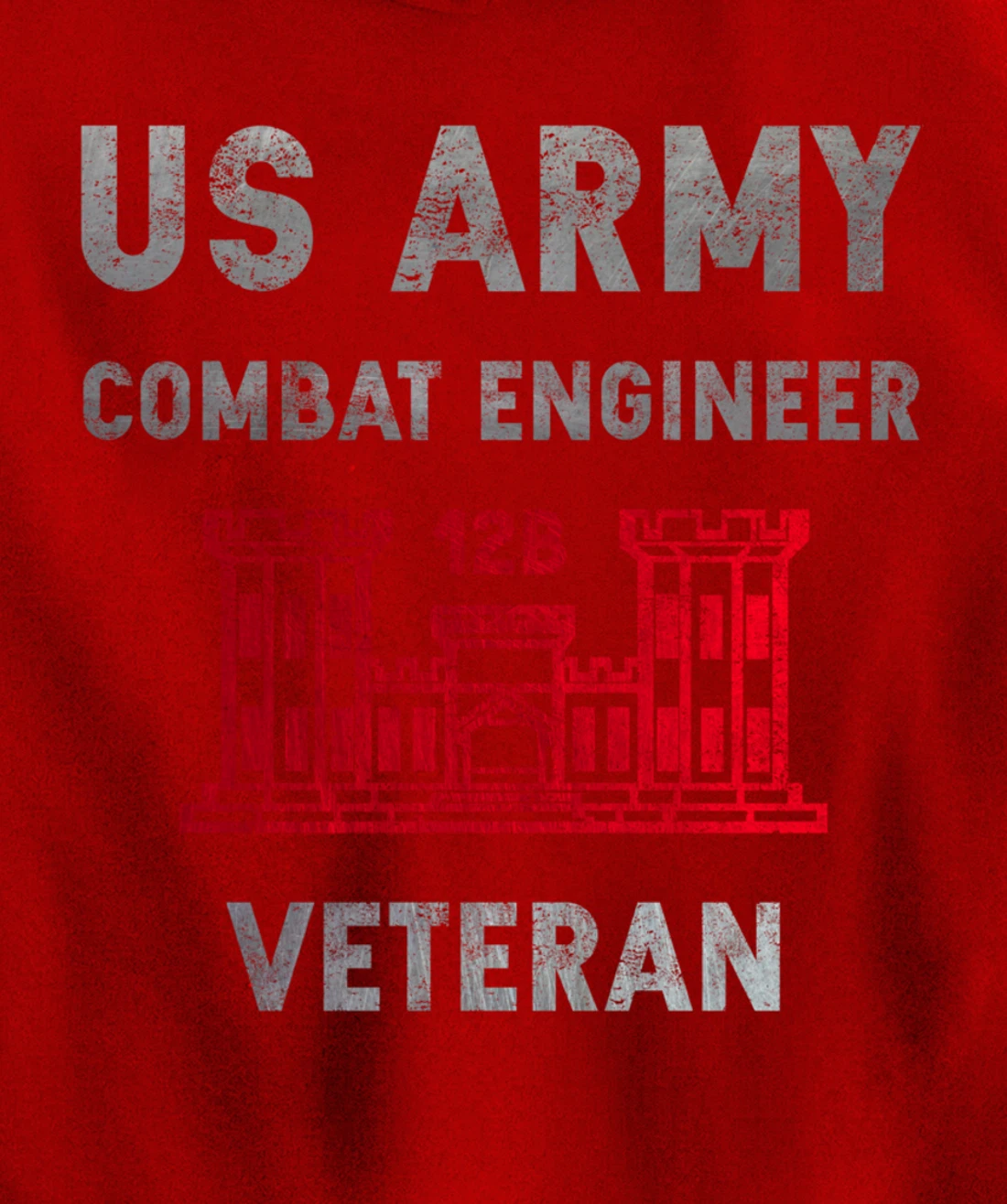 US Army Combat Engineer Combat Engineer Veteran Gift Pullover Hoodie