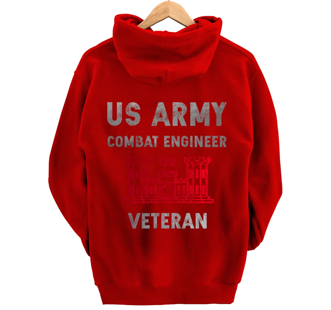 US Army Combat Engineer Combat Engineer Veteran Gift Pullover Hoodie