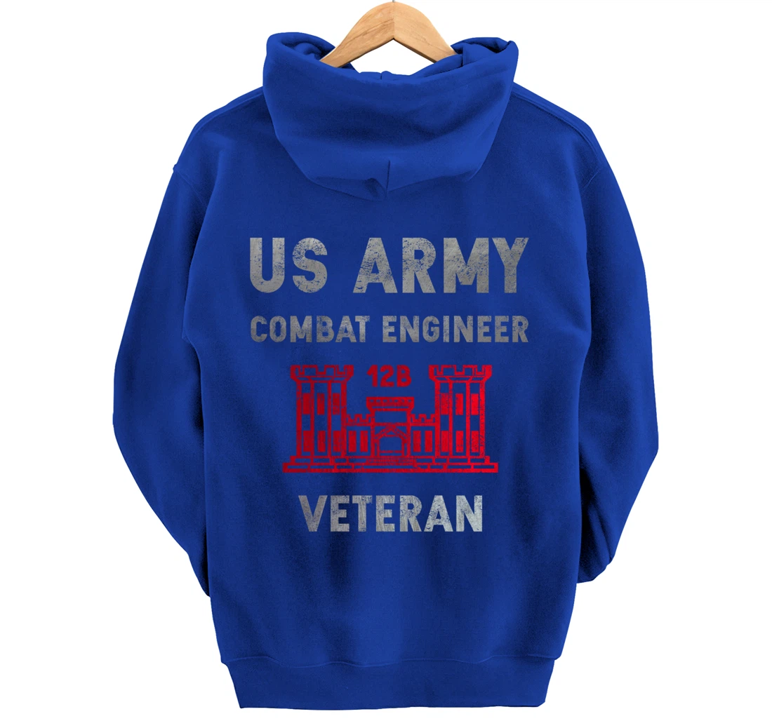 US Army Combat Engineer Combat Engineer Veteran Gift Pullover Hoodie