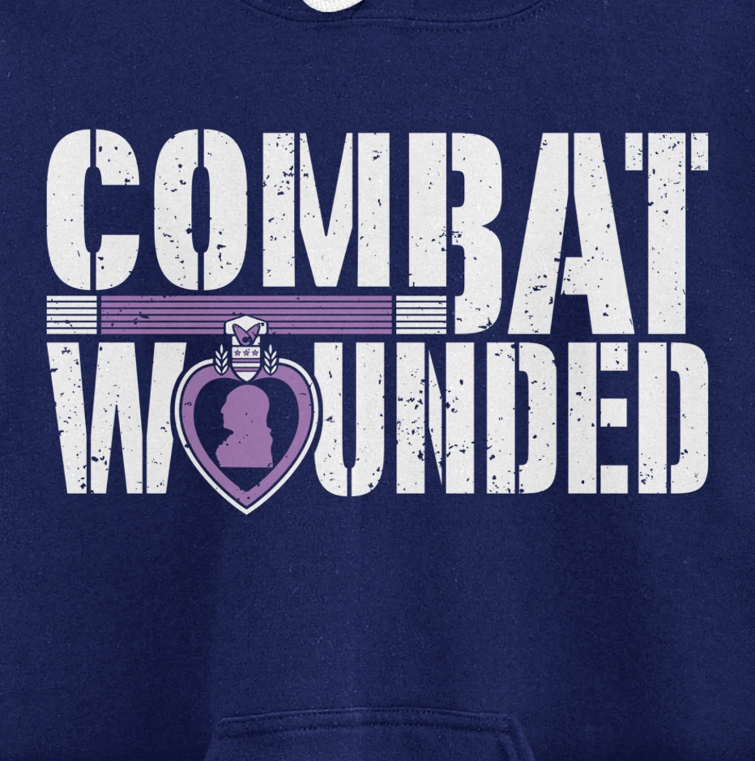 Purple Heart Military Veteran Shirt | Combat Wounded Soldier Pullover Hoodie