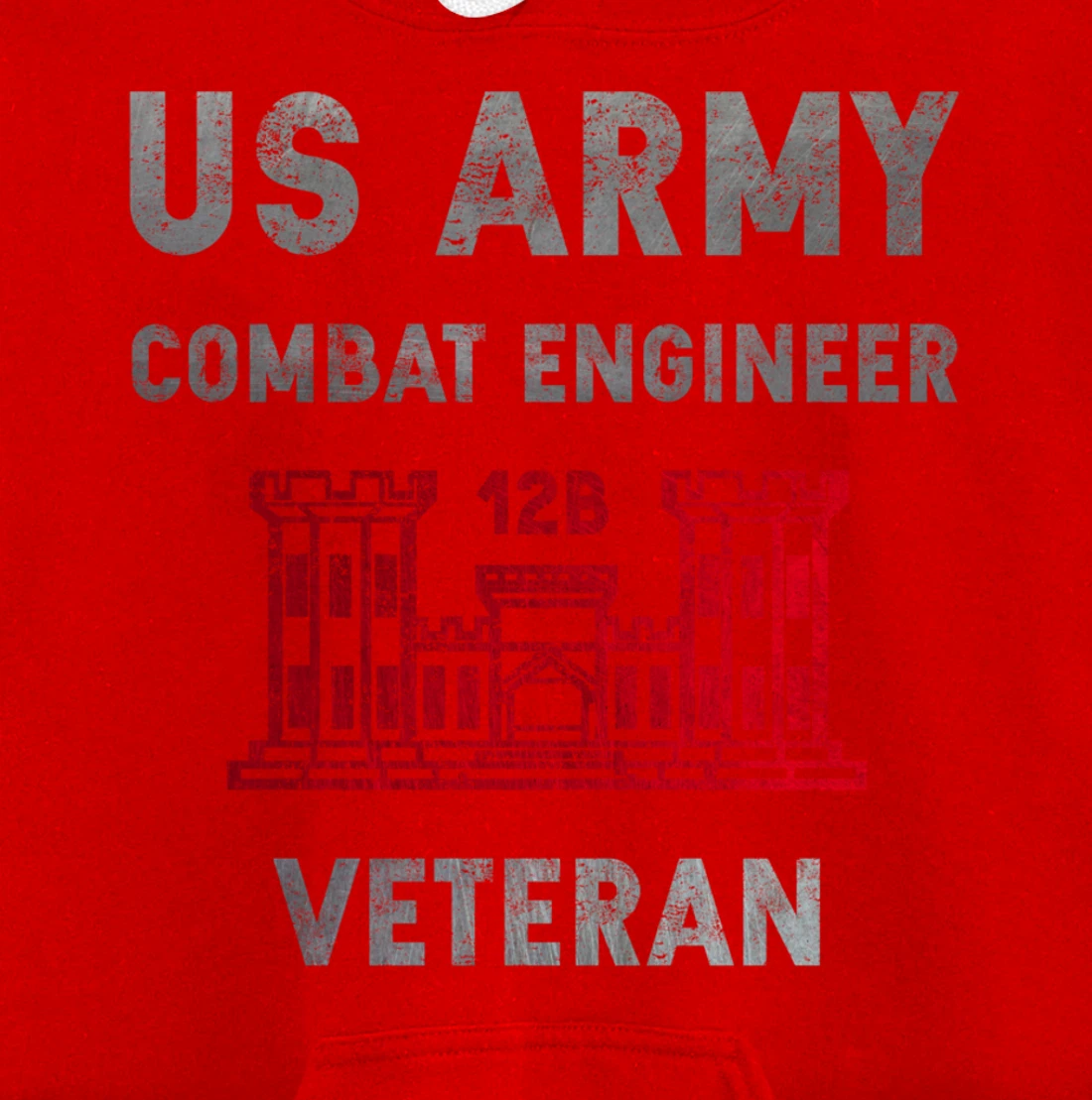 US Army Combat Engineer Combat Engineer Veteran Gift Pullover Hoodie
