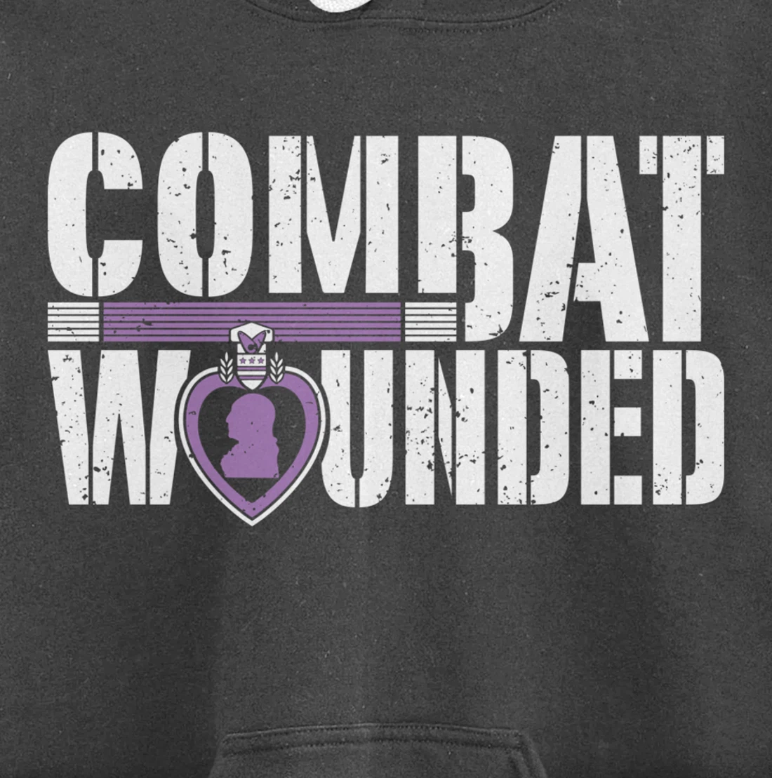 Purple Heart Military Veteran Shirt | Combat Wounded Soldier Pullover Hoodie