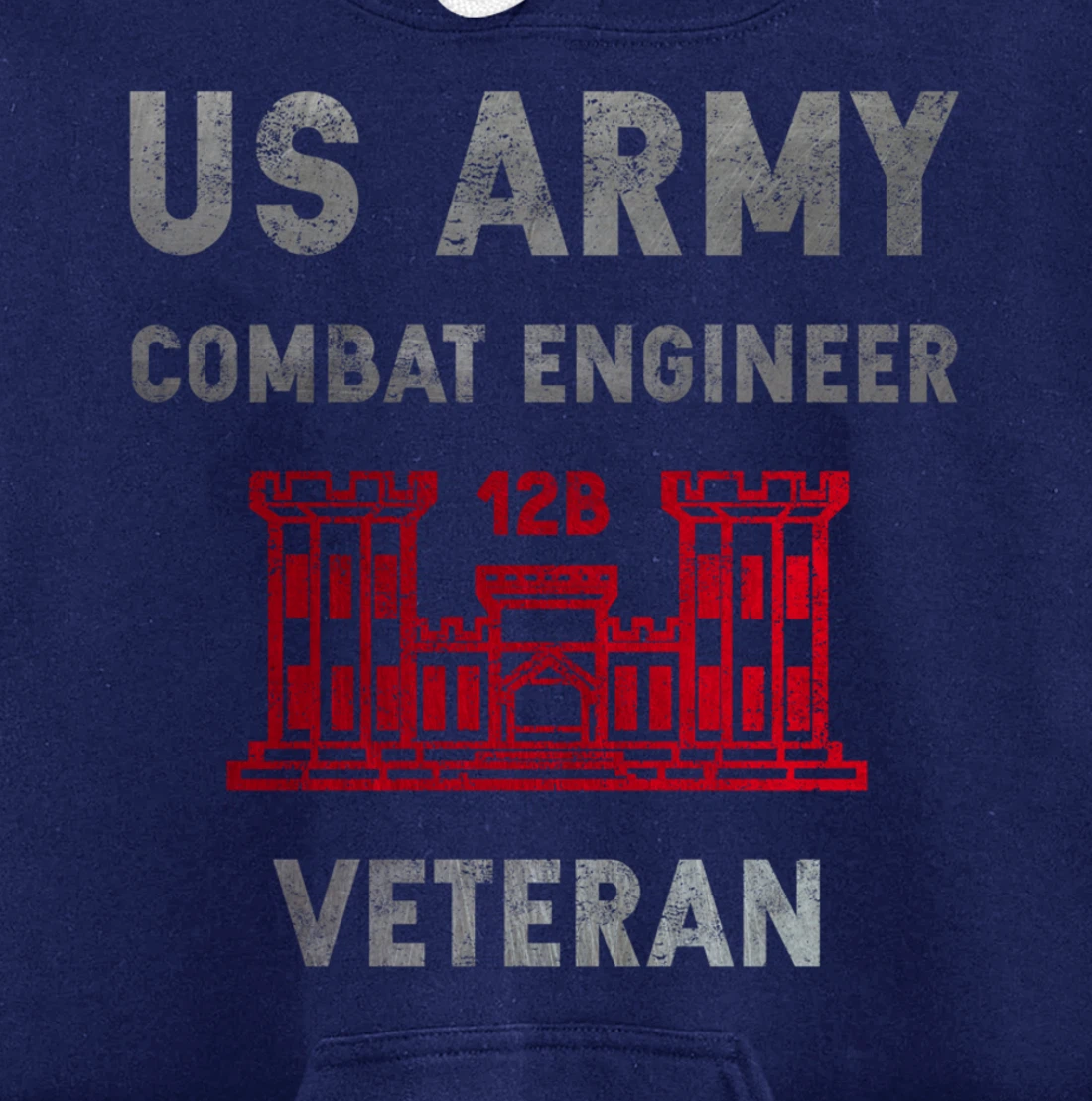 US Army Combat Engineer Combat Engineer Veteran Gift Pullover Hoodie