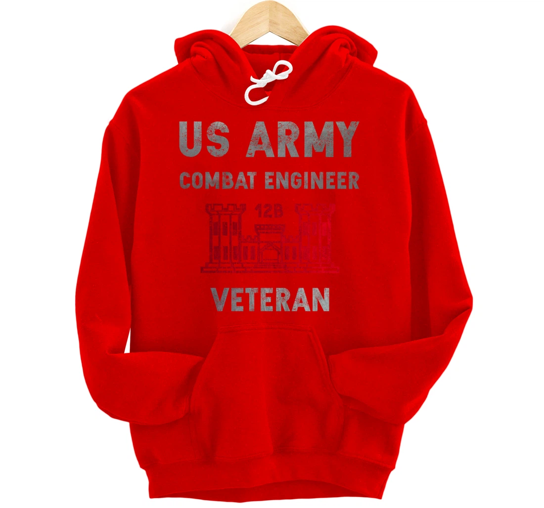 US Army Combat Engineer Combat Engineer Veteran Gift Pullover Hoodie