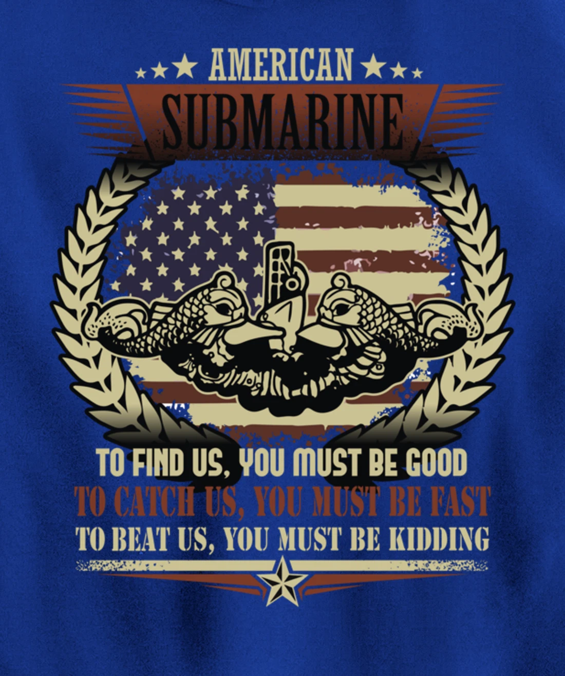 US Military Submarine Gift For A Veteran Submariner Pullover Hoodie