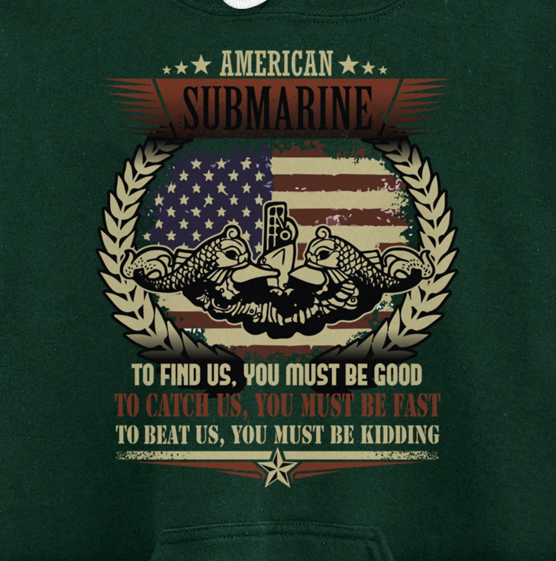 US Military Submarine Gift For A Veteran Submariner Pullover Hoodie