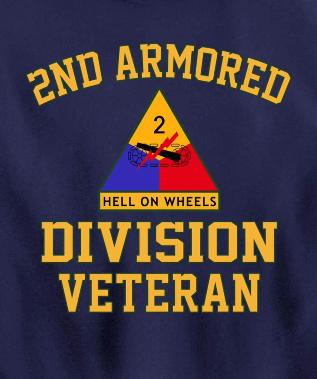 2nd Armored Division Veteran Pullover Hoodie