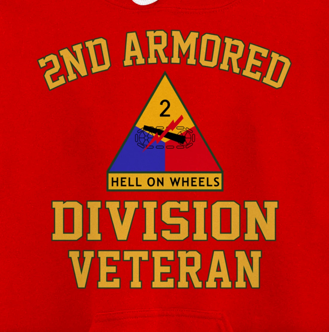 2nd Armored Division Veteran Pullover Hoodie