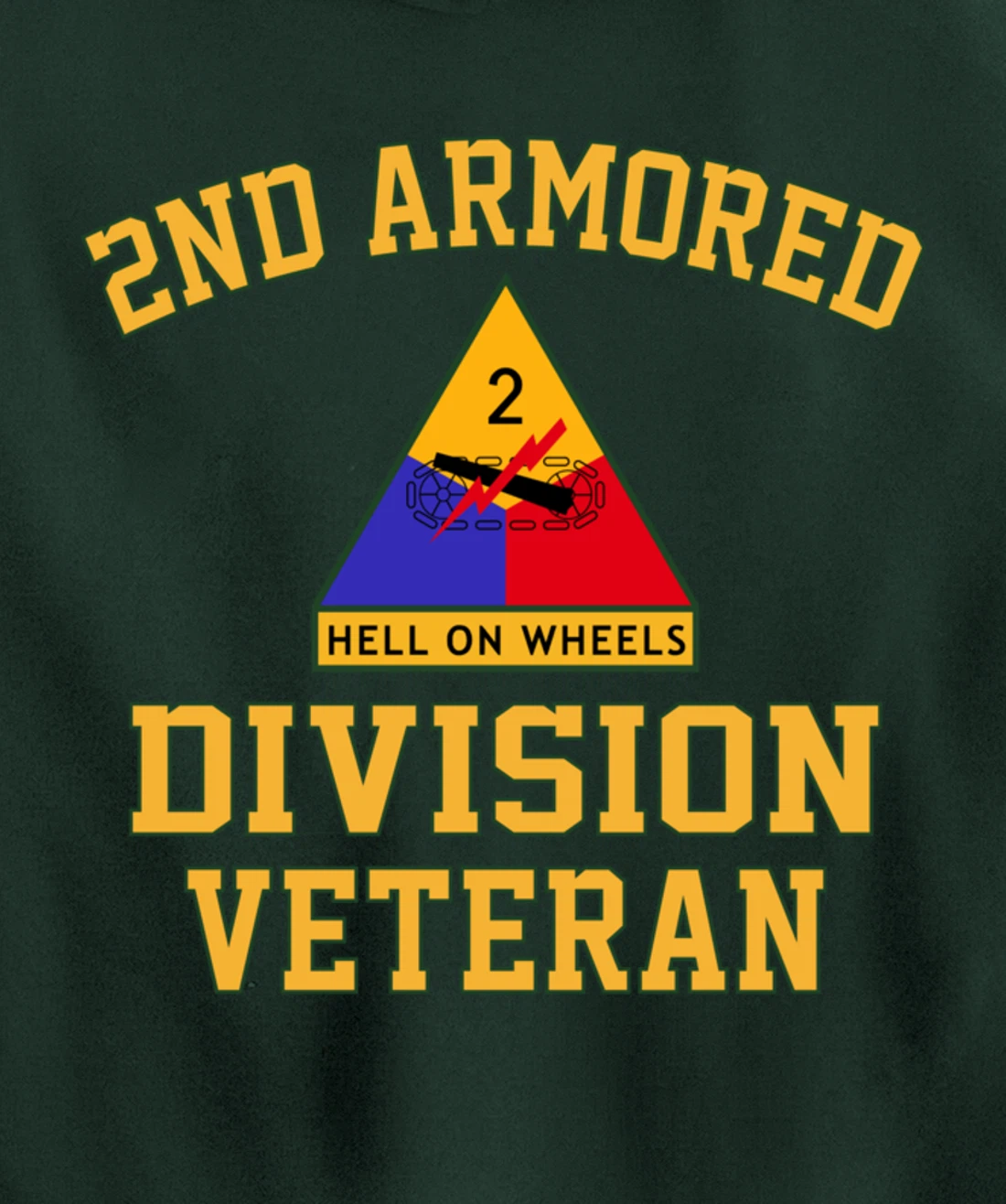 2nd Armored Division Veteran Pullover Hoodie