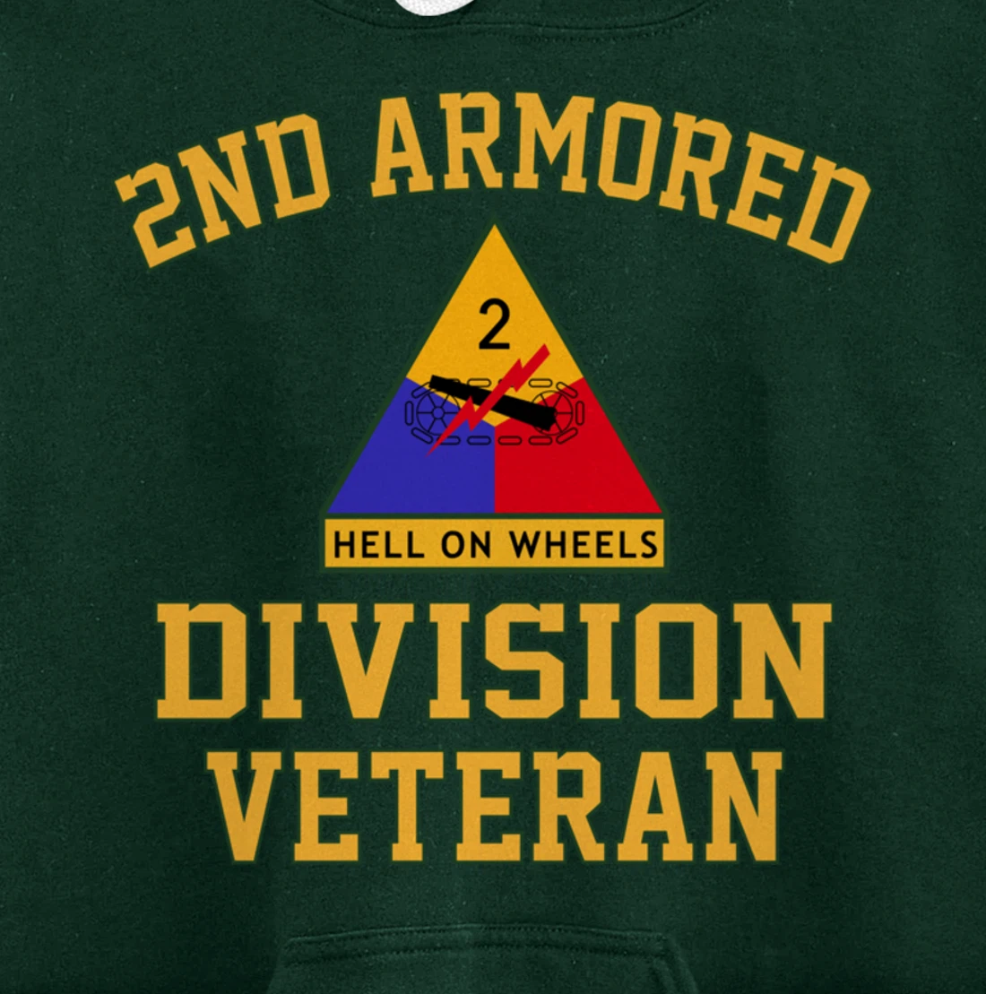 2nd Armored Division Veteran Pullover Hoodie