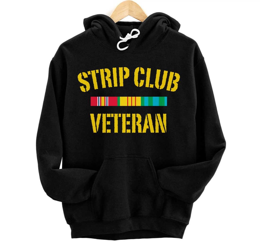 strip club veteran Pullover Hoodie