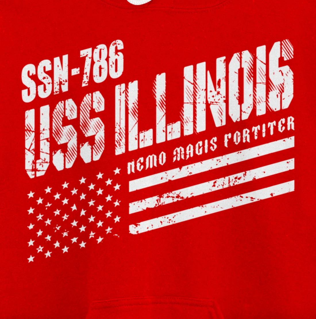 Navy USS Illinois SSN 786 US Submarine Submariner Veteran Pullover Hoodie