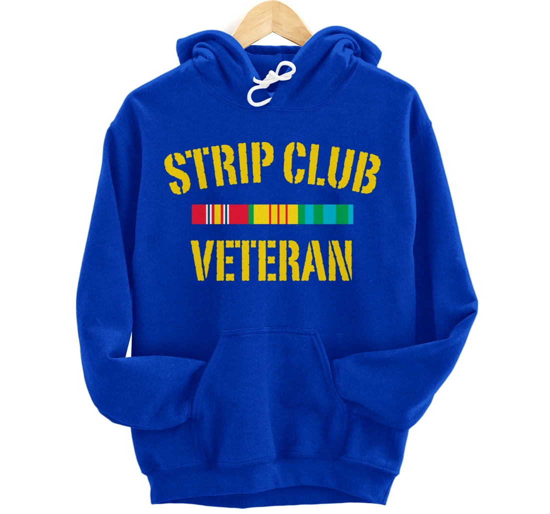 strip club veteran Pullover Hoodie