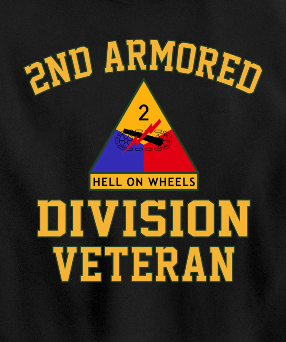 2nd Armored Division Veteran Pullover Hoodie