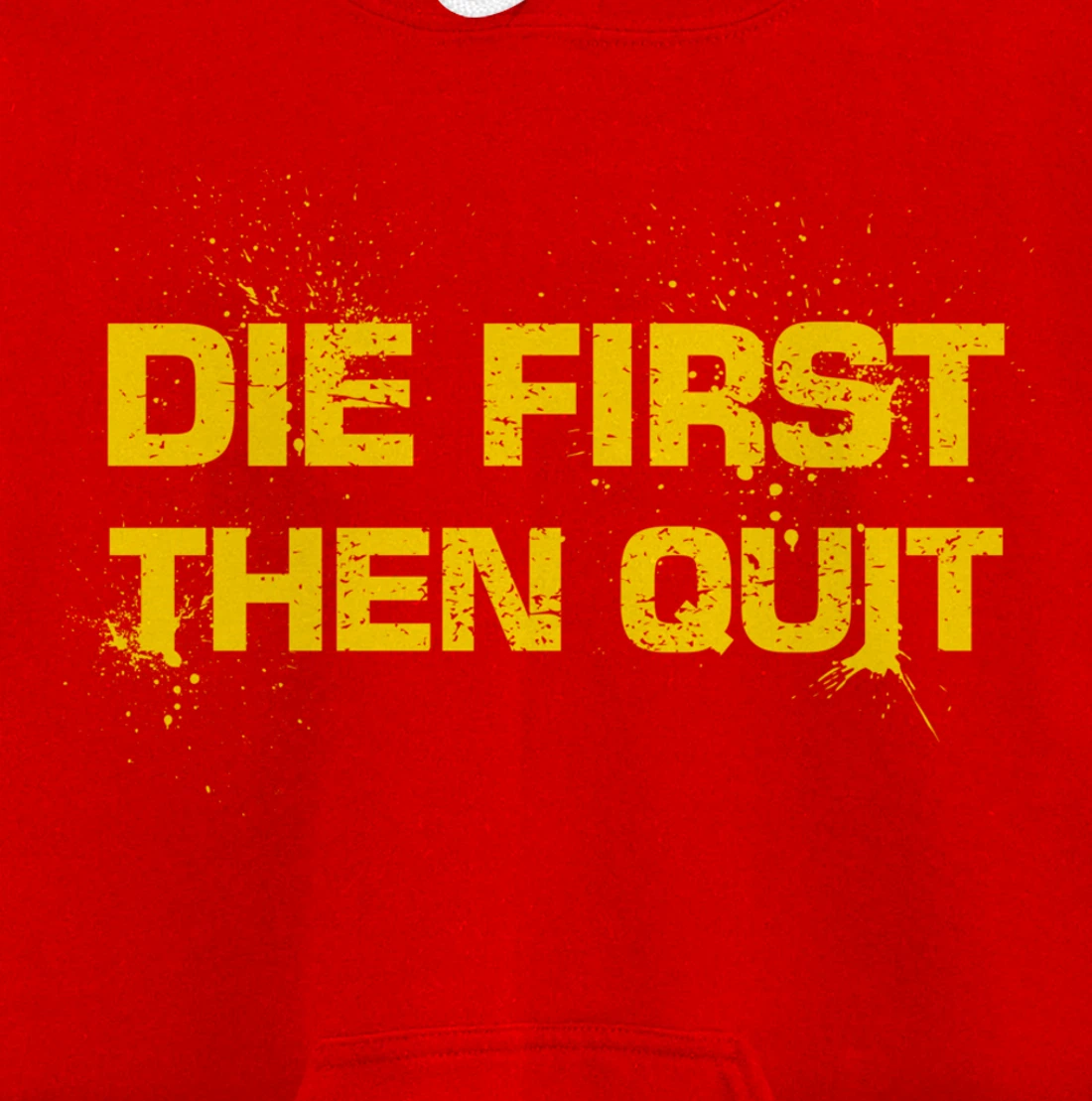 Army Motivational Die First Then Quit Skull Proud Veteran Pullover Hoodie