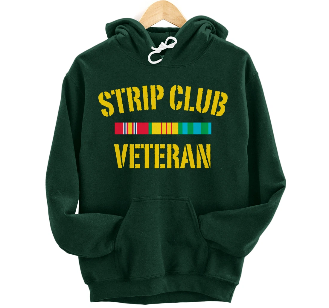 strip club veteran Pullover Hoodie