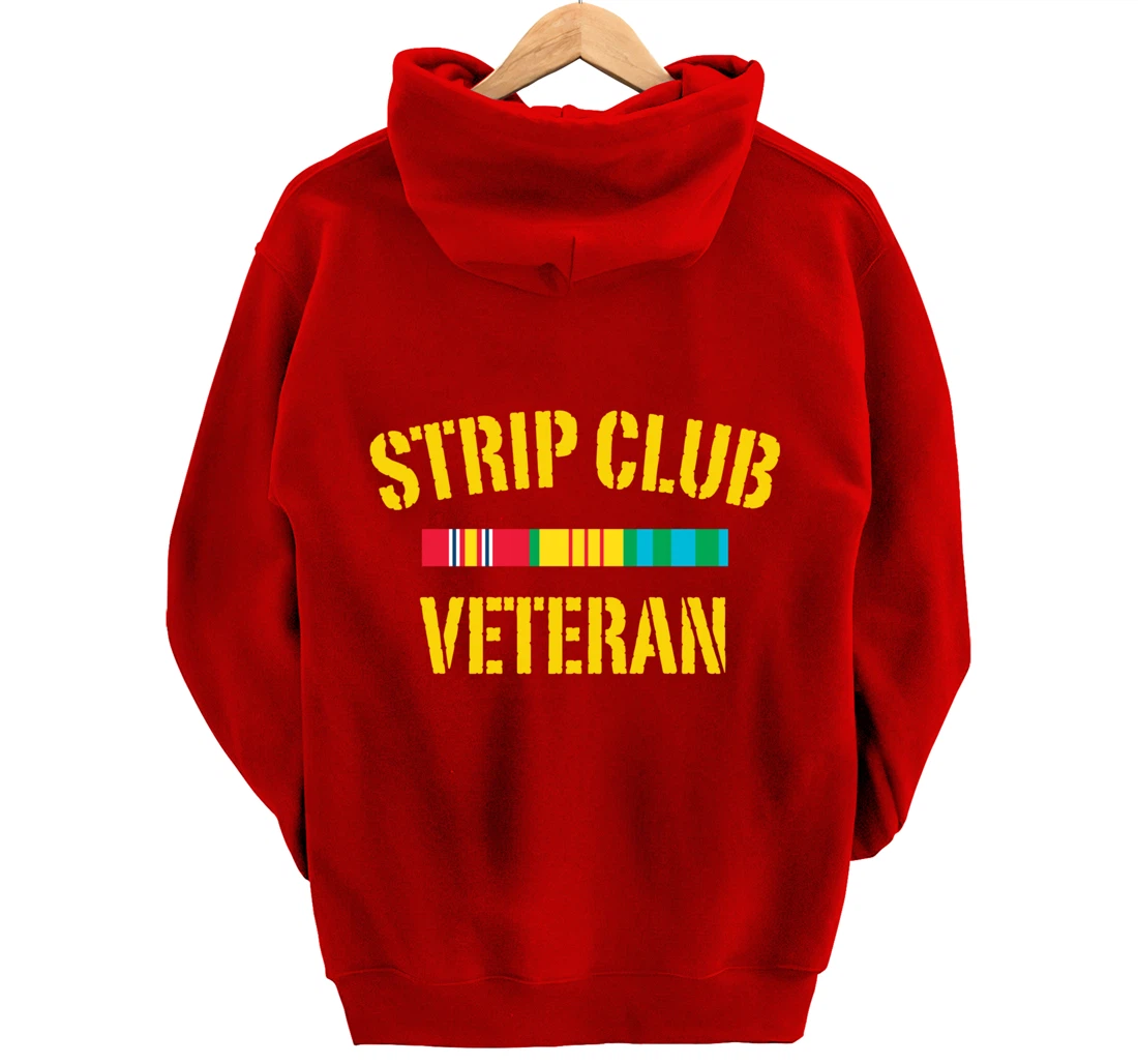 strip club veteran Pullover Hoodie