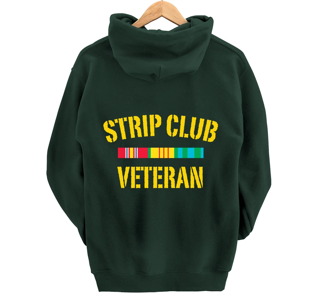 strip club veteran Pullover Hoodie