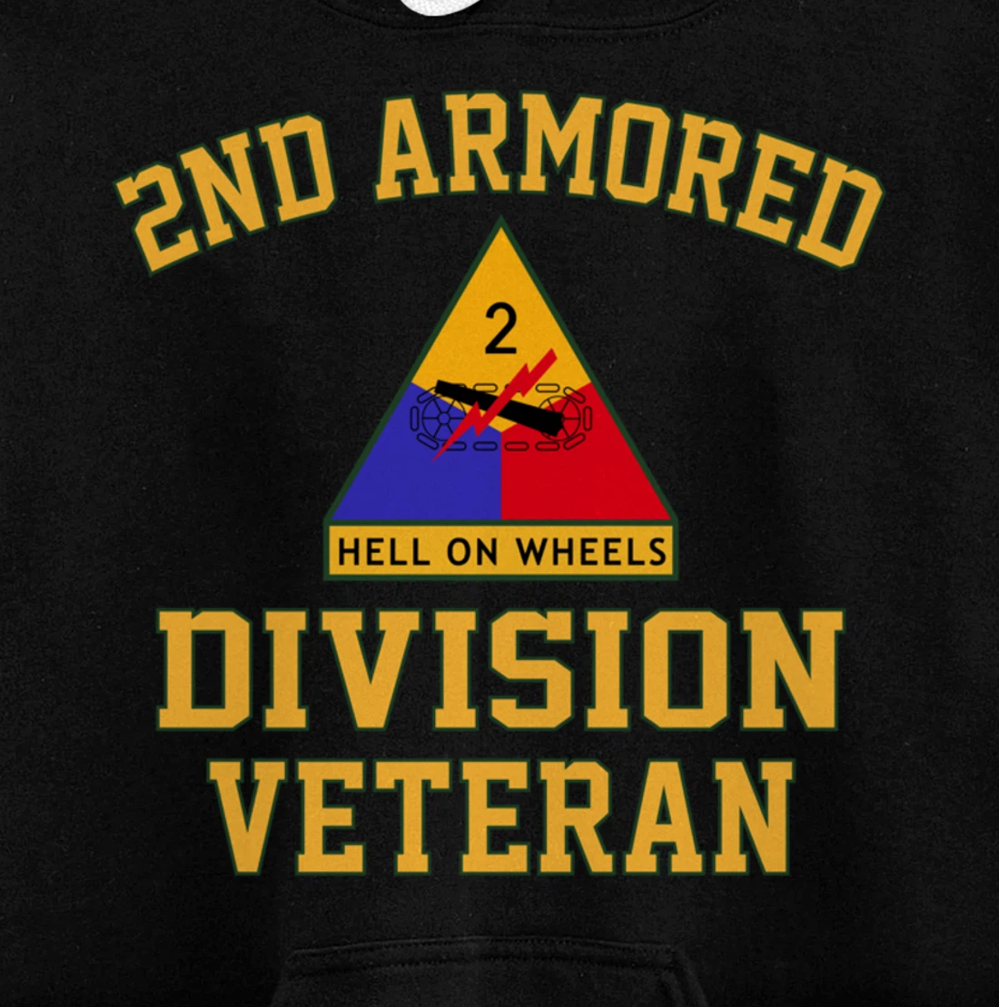 2nd Armored Division Veteran Pullover Hoodie