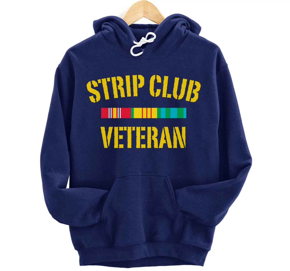 strip club veteran Pullover Hoodie