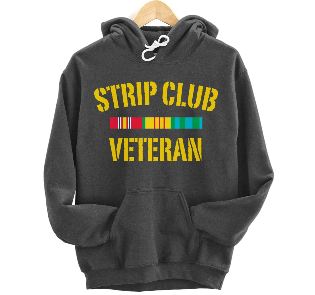 strip club veteran Pullover Hoodie