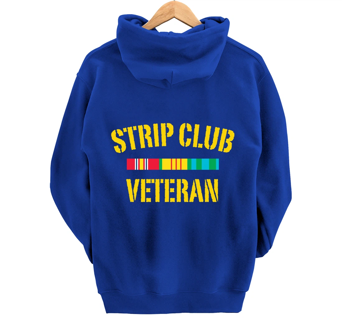 strip club veteran Pullover Hoodie
