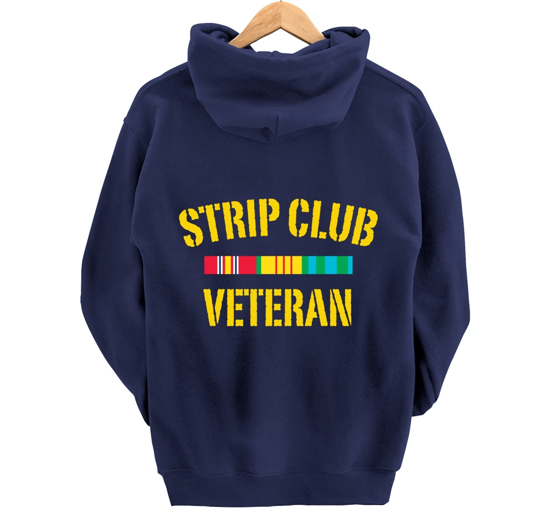 strip club veteran Pullover Hoodie