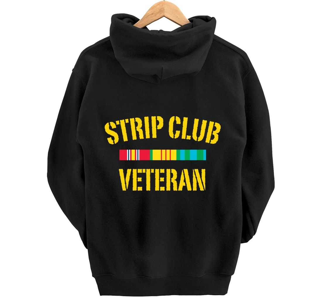 strip club veteran Pullover Hoodie