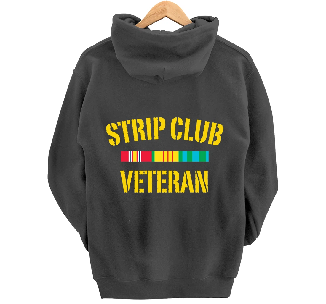 strip club veteran Pullover Hoodie