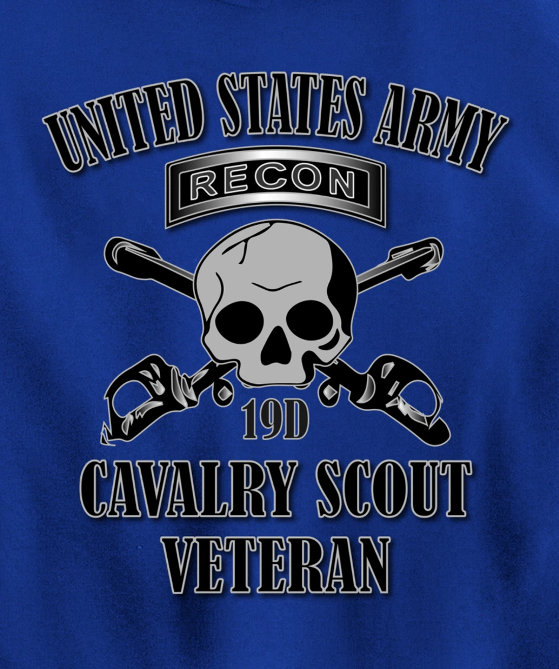 U.S. Army Cavalry Scout Veteran (Back Design) Pullover Hoodie