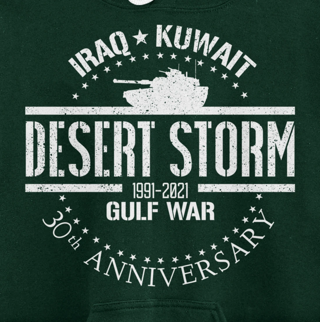Desert Storm 30th Anniversary 1991 Gulf War Veteran Military Pullover Hoodie