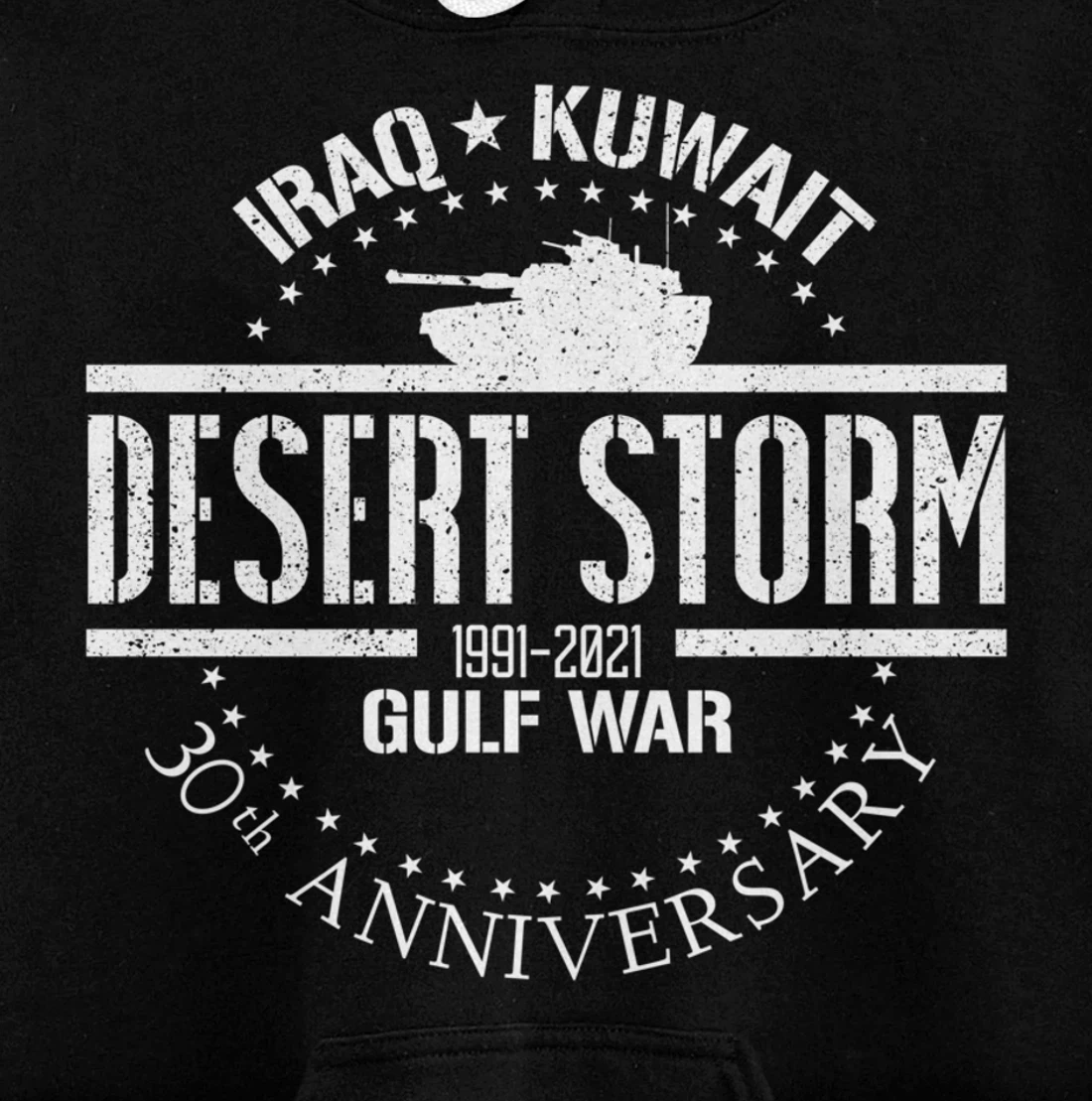Desert Storm 30th Anniversary 1991 Gulf War Veteran Military Pullover Hoodie