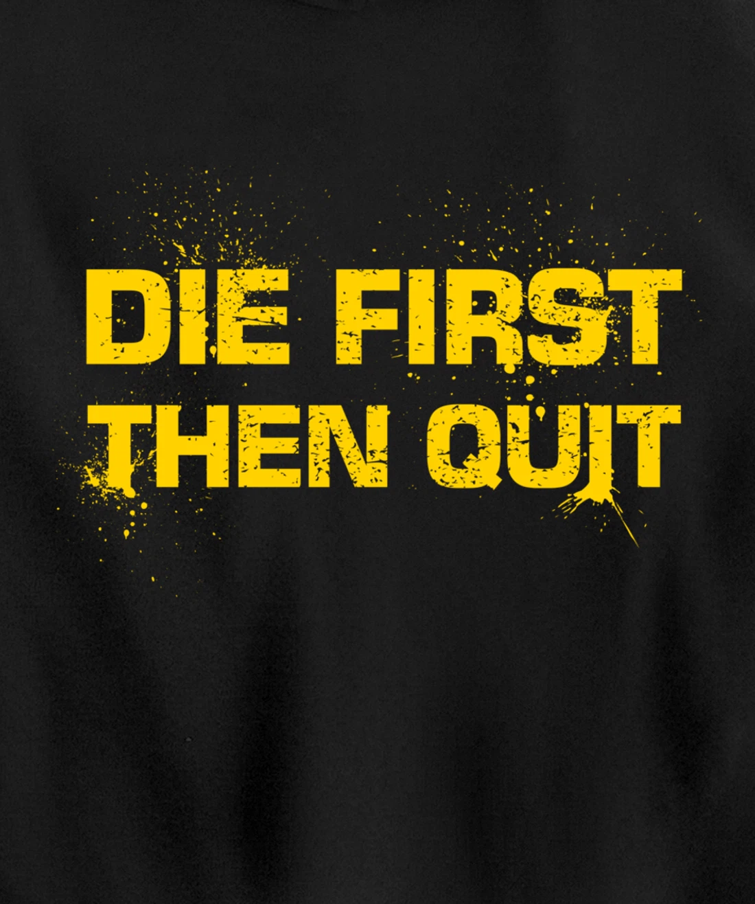 Army Motivational Die First Then Quit Skull Proud Veteran Pullover Hoodie