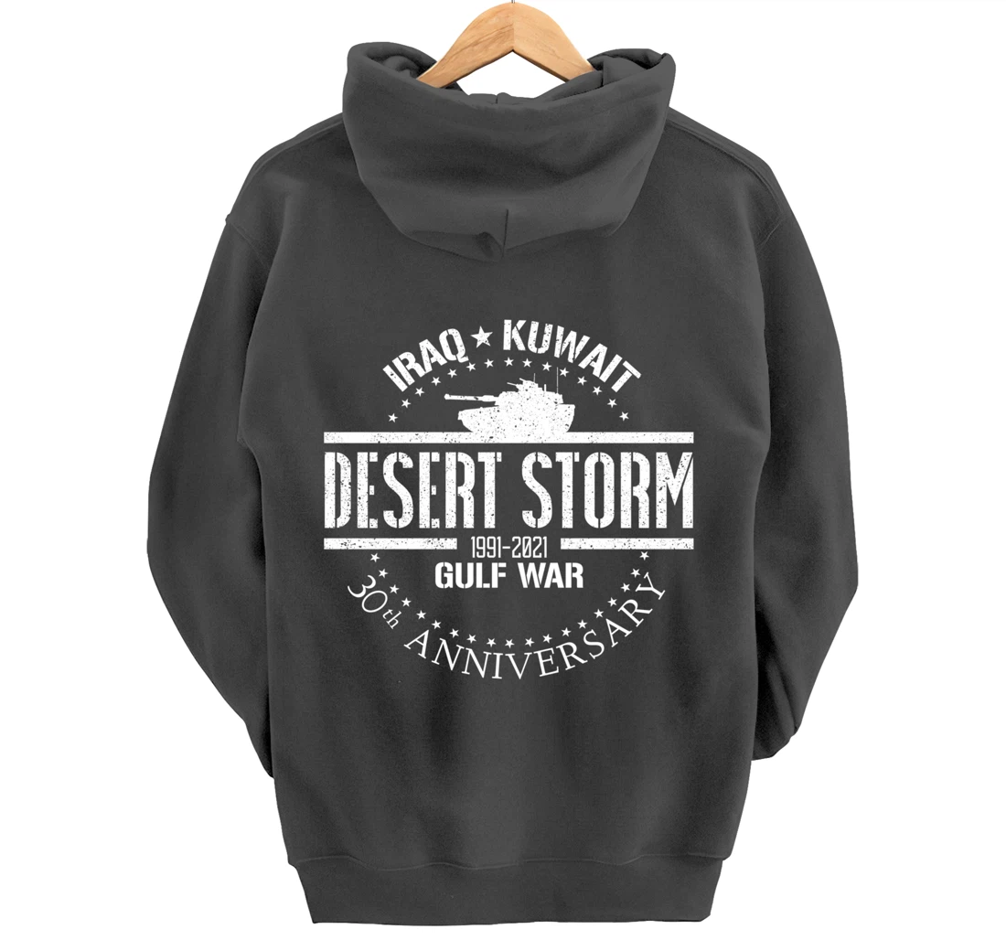 Desert Storm 30th Anniversary 1991 Gulf War Veteran Military Pullover Hoodie