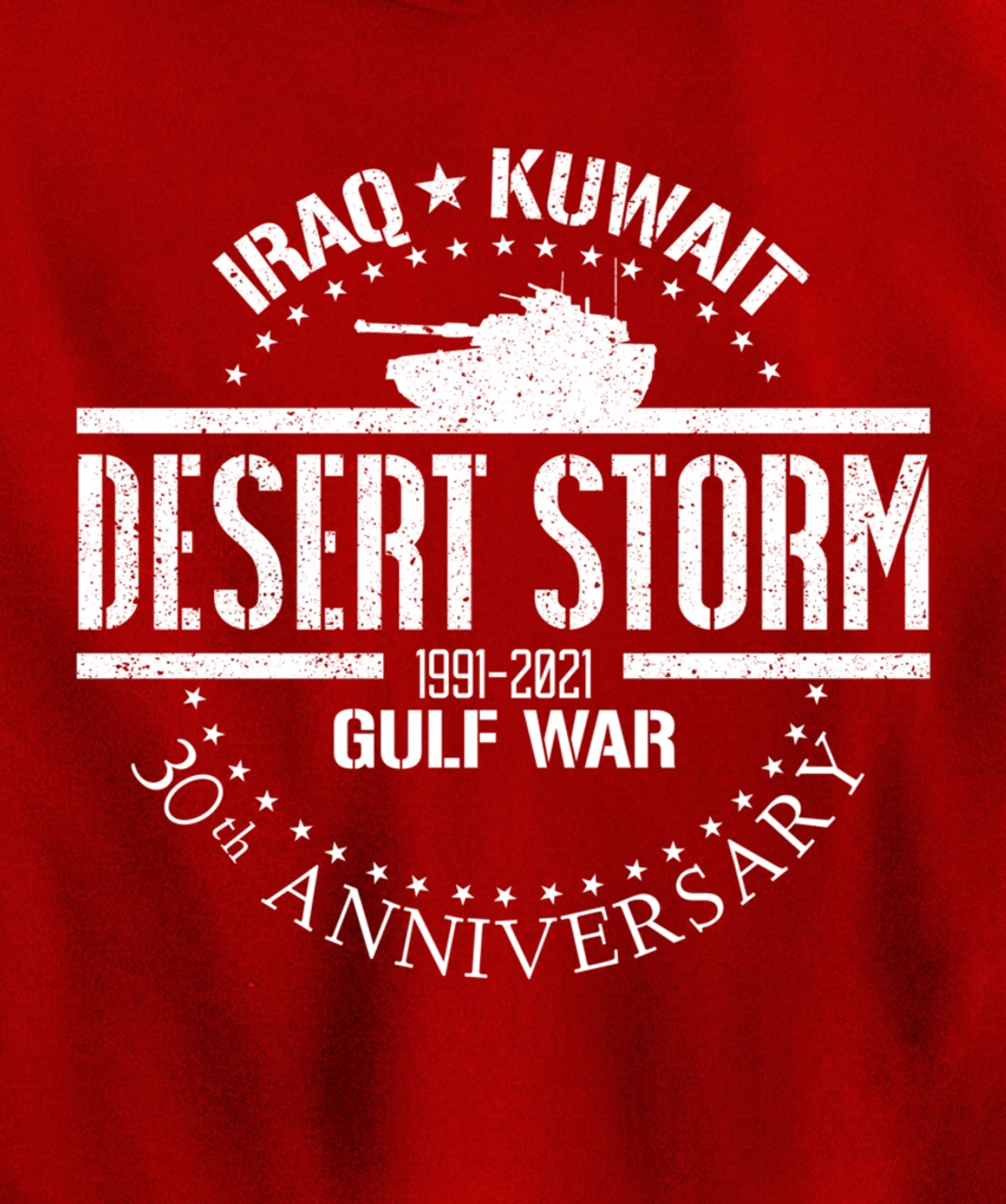 Desert Storm 30th Anniversary 1991 Gulf War Veteran Military Pullover Hoodie