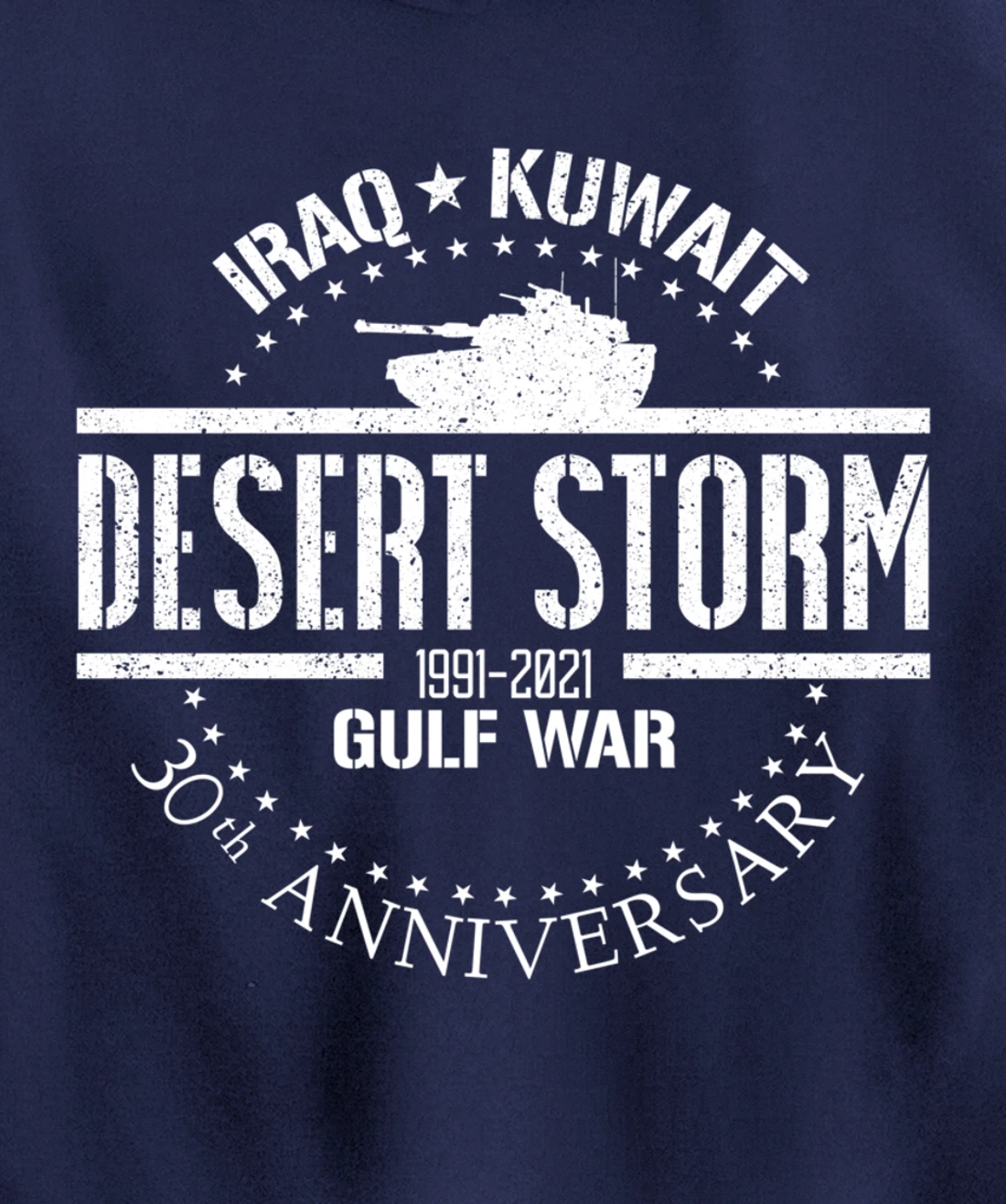 Desert Storm 30th Anniversary 1991 Gulf War Veteran Military Pullover Hoodie