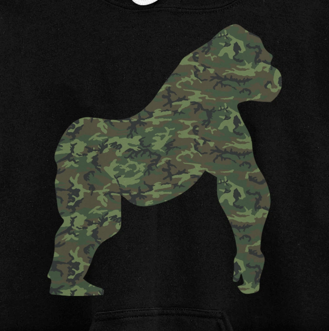 Military Gorilla Camo Print US Ape Animal Veteran Men Gift Pullover Hoodie