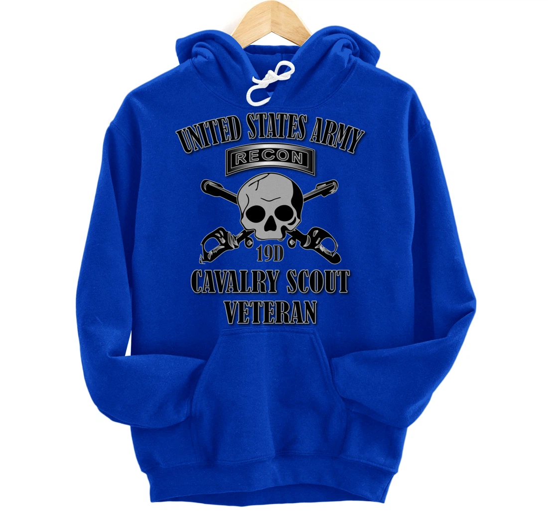 U.S. Army Cavalry Scout Veteran (Back Design) Pullover Hoodie
