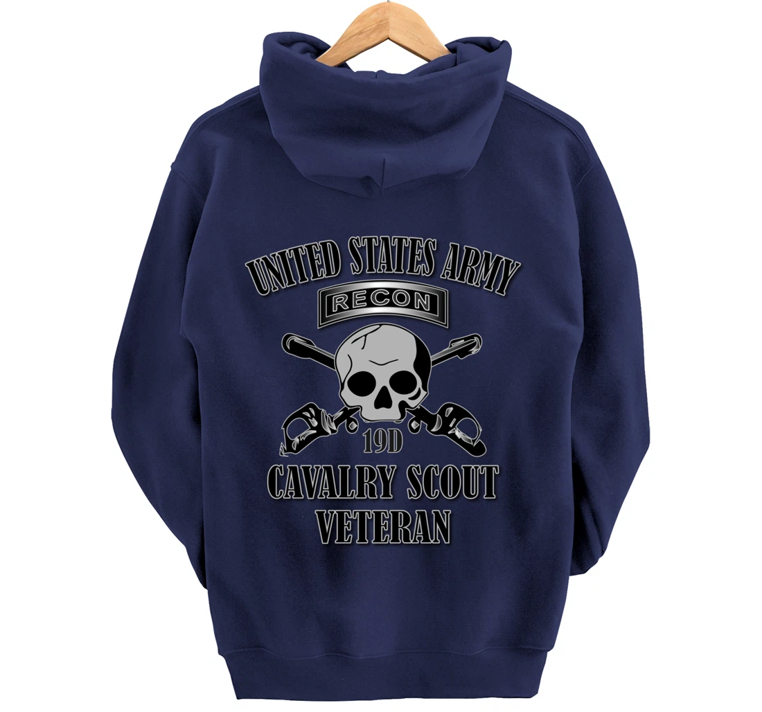 U.S. Army Cavalry Scout Veteran (Back Design) Pullover Hoodie