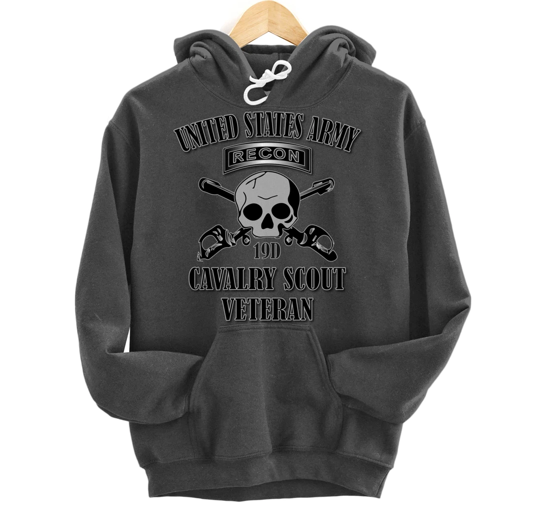 U.S. Army Cavalry Scout Veteran (Back Design) Pullover Hoodie