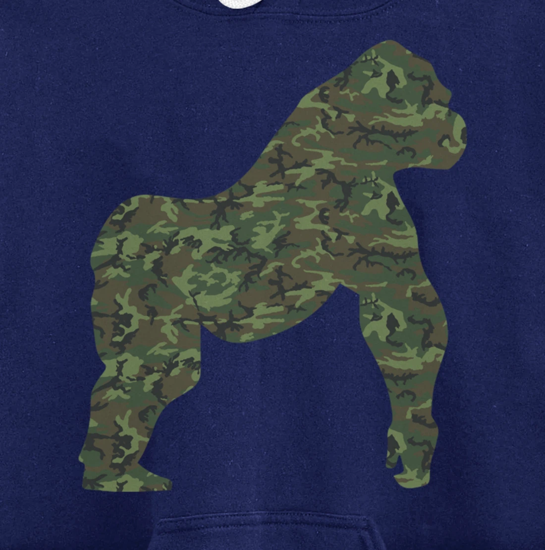 Military Gorilla Camo Print US Ape Animal Veteran Men Gift Pullover Hoodie