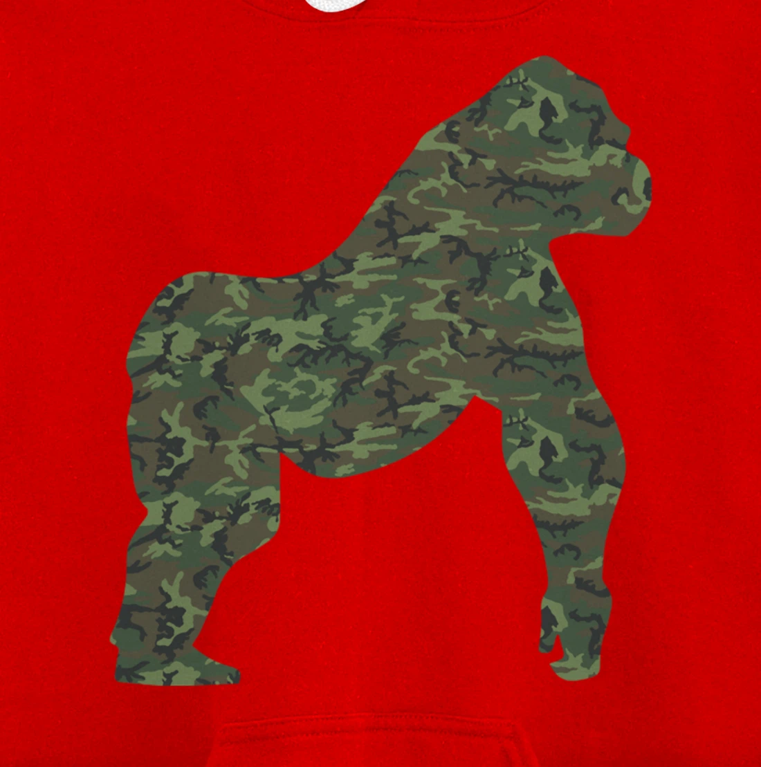 Military Gorilla Camo Print US Ape Animal Veteran Men Gift Pullover Hoodie