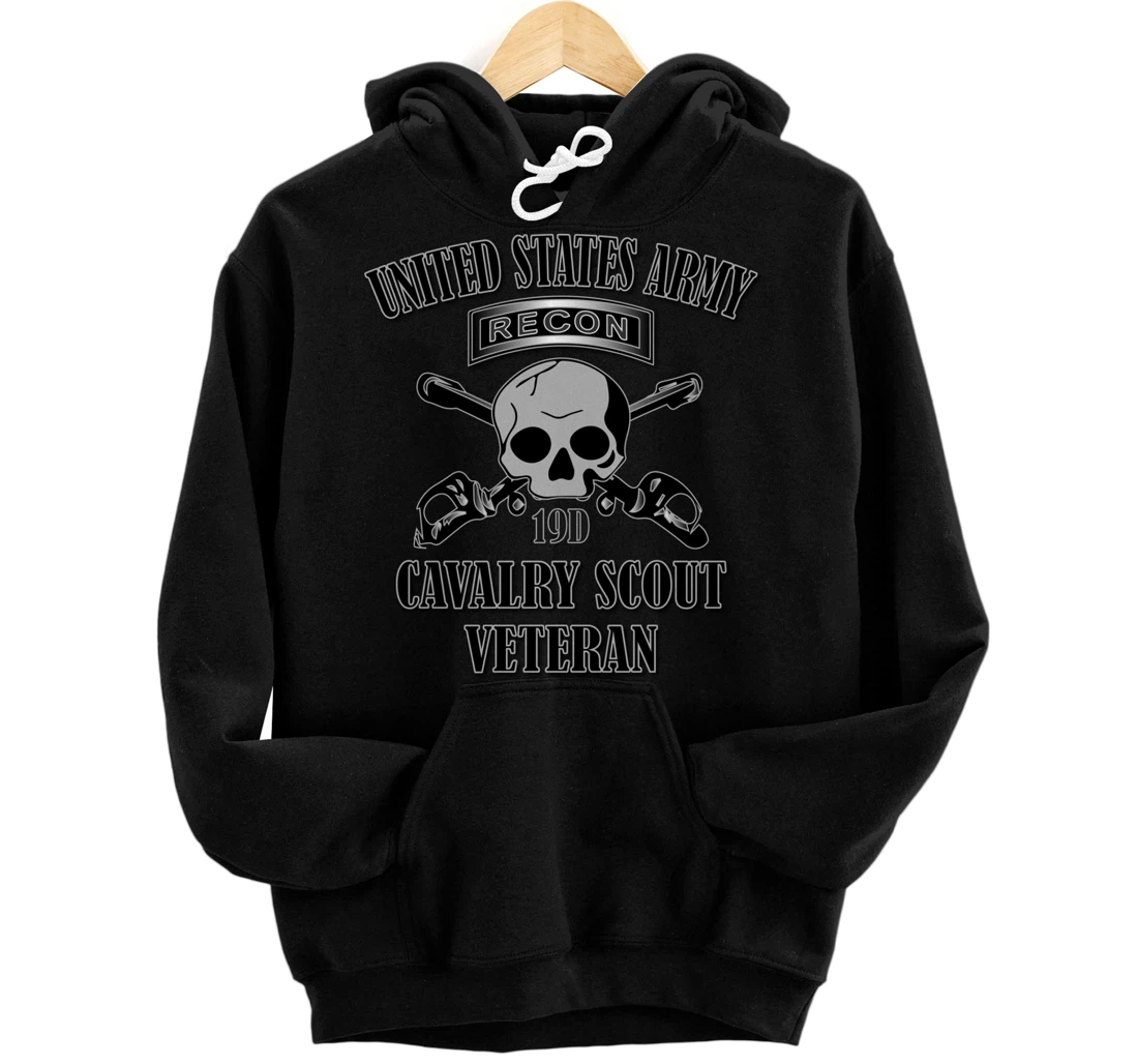 U.S. Army Cavalry Scout Veteran (Back Design) Pullover Hoodie